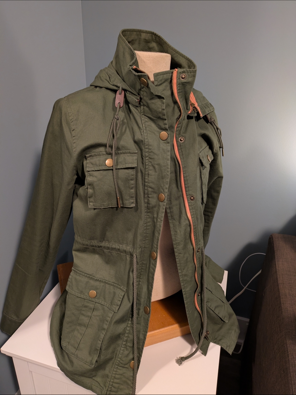 Market & Spruce Olive Utility Jacket